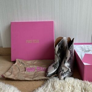 Snakeskin ankle boots by Paris Texas
